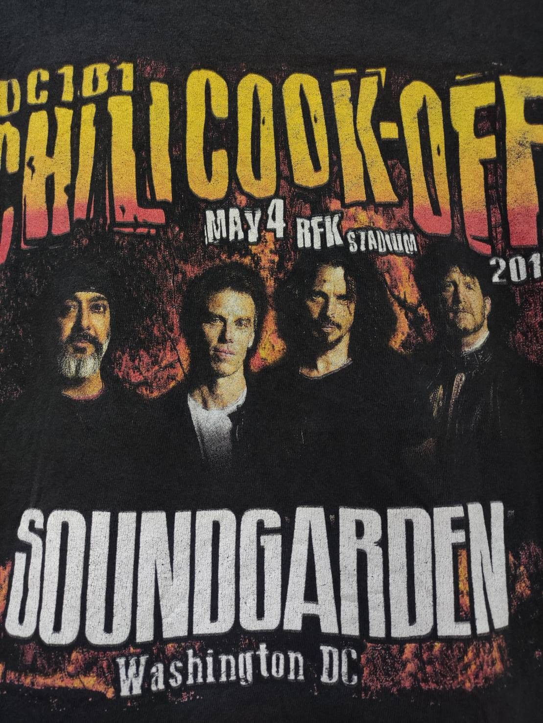 Band Tees Soundgarden " DC101 Chili Cook-Off " Promo Tour T-Shirt Size US XL / EU 56 / 4 - 4 Thumbnail