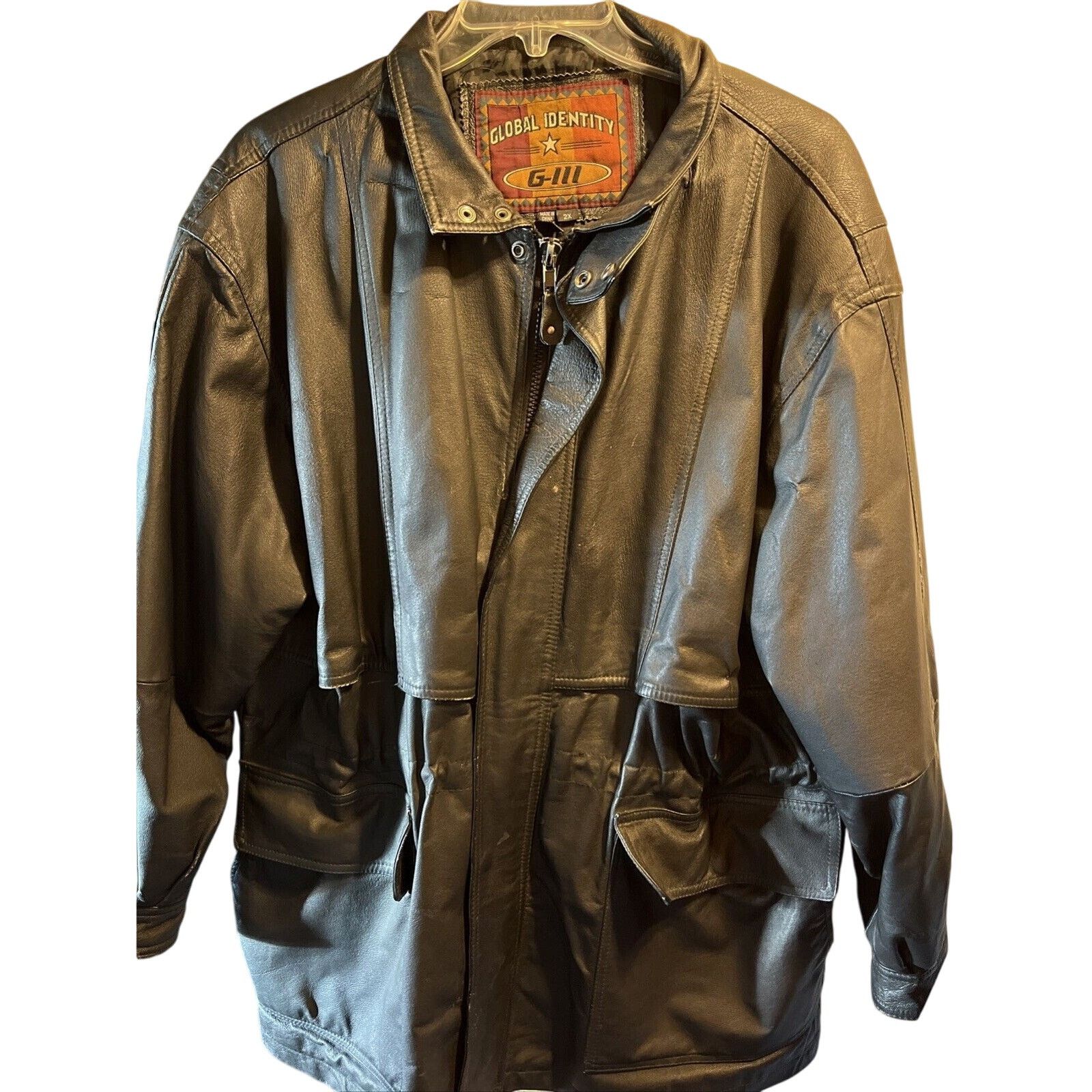 Global Identity Leather Jacket | Grailed