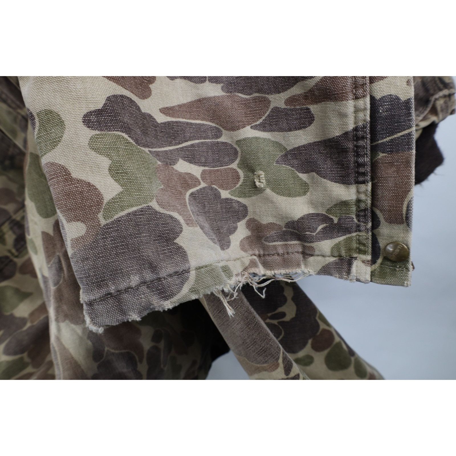 Carhartt Vintage 80s Carhartt Distressed Duck Camouflage Coveralls Size US XXL / EU 58 / 5 - 10 Thumbnail