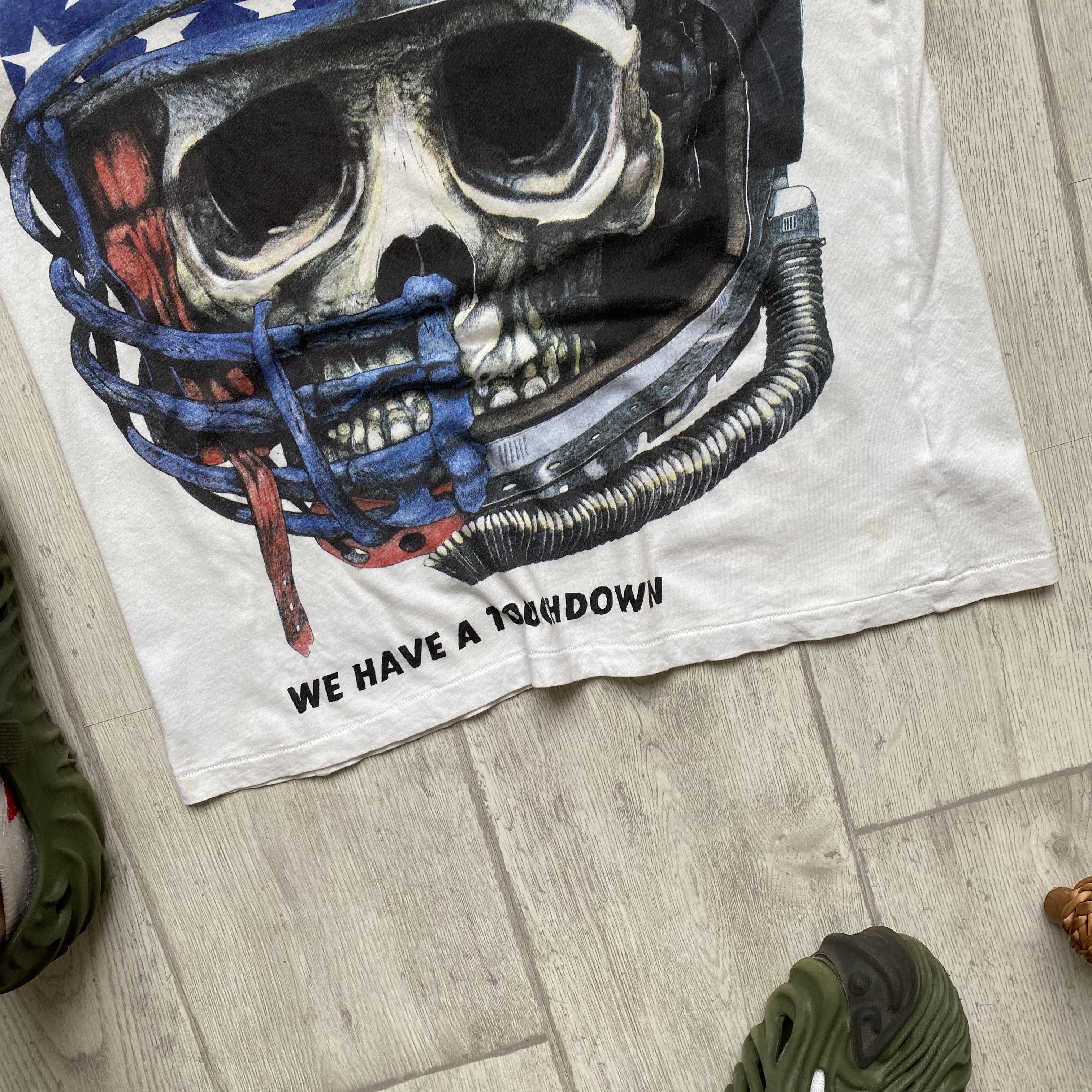 Allsaints 🚀 Allsaint Skull Logo Tee Nasa Huston light t-shirt Size US M / EU 48-50 / 2 - 3 Thumbnail