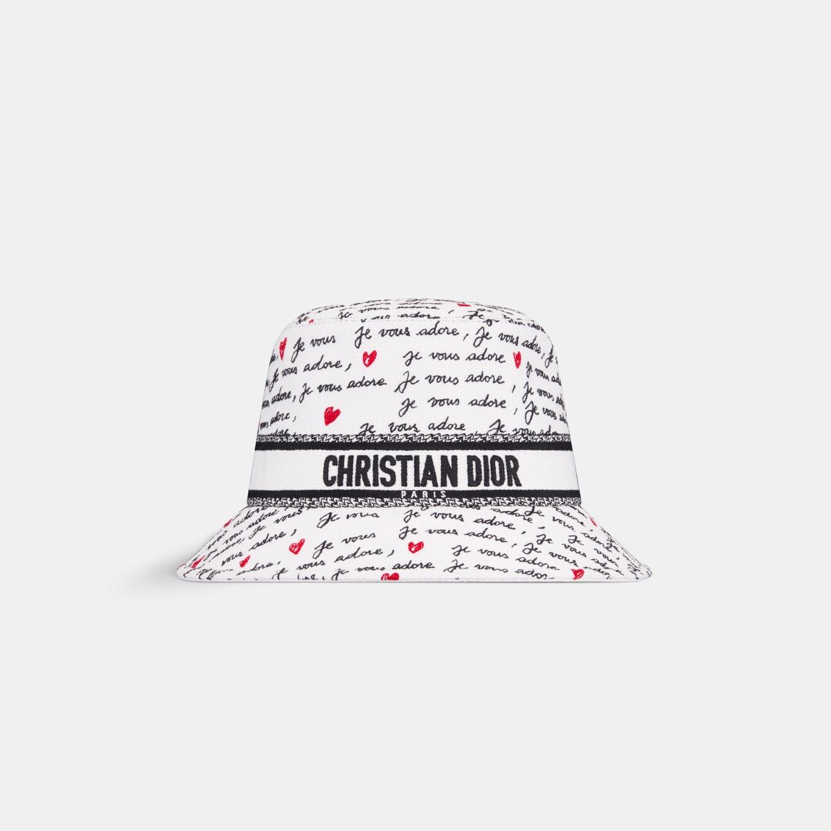 Dior o1bcso1str0226 Size:OS/Small-Brim Bucket Hat in White/Black Size ONE SIZE - 2 Thumbnail