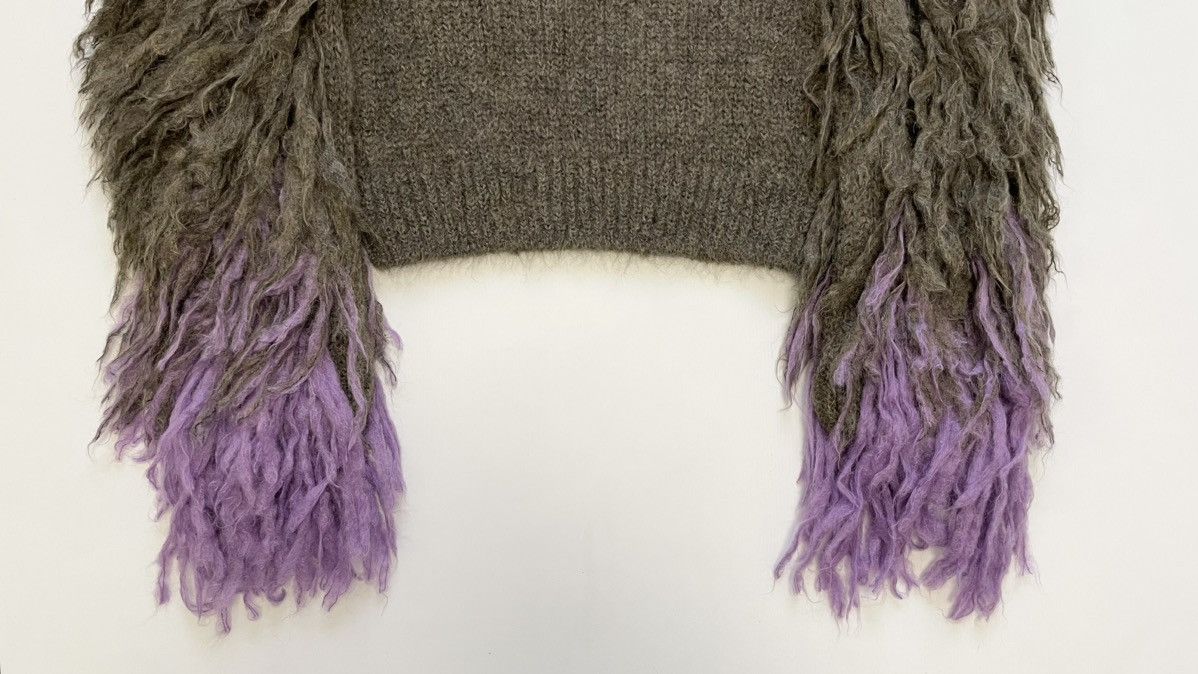 Dries Van Noten ‘Pom Pom Sleeves’ Mohair Sweater Size S / US 4 / IT 40 - 15 Thumbnail