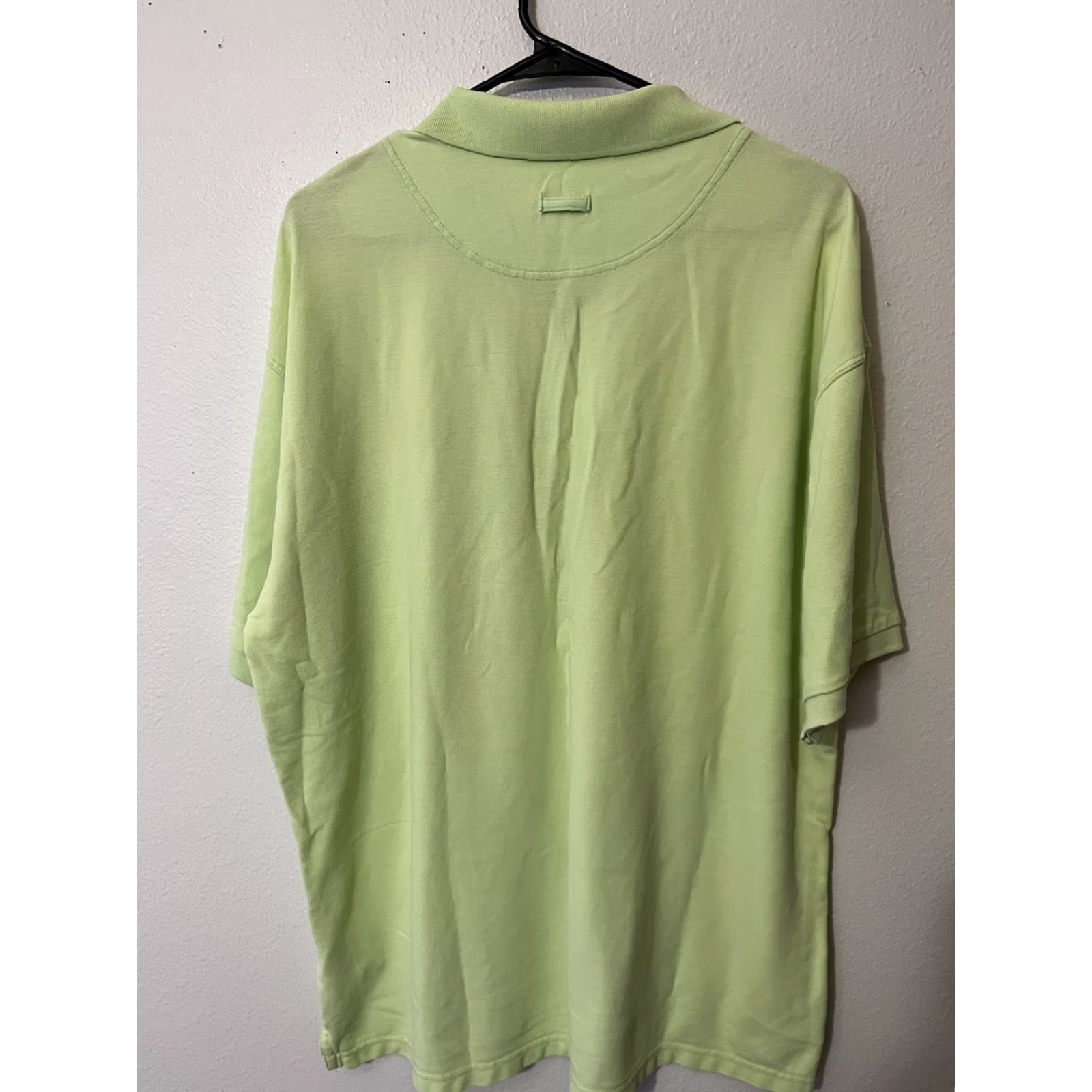 Vintage VINTAGE Columbia Polo Shirt Solid Lime Green Short Sleeve XL Men's Fish Logo Flaws Size US XL / EU 56 / 4 - 2 Thumbnail
