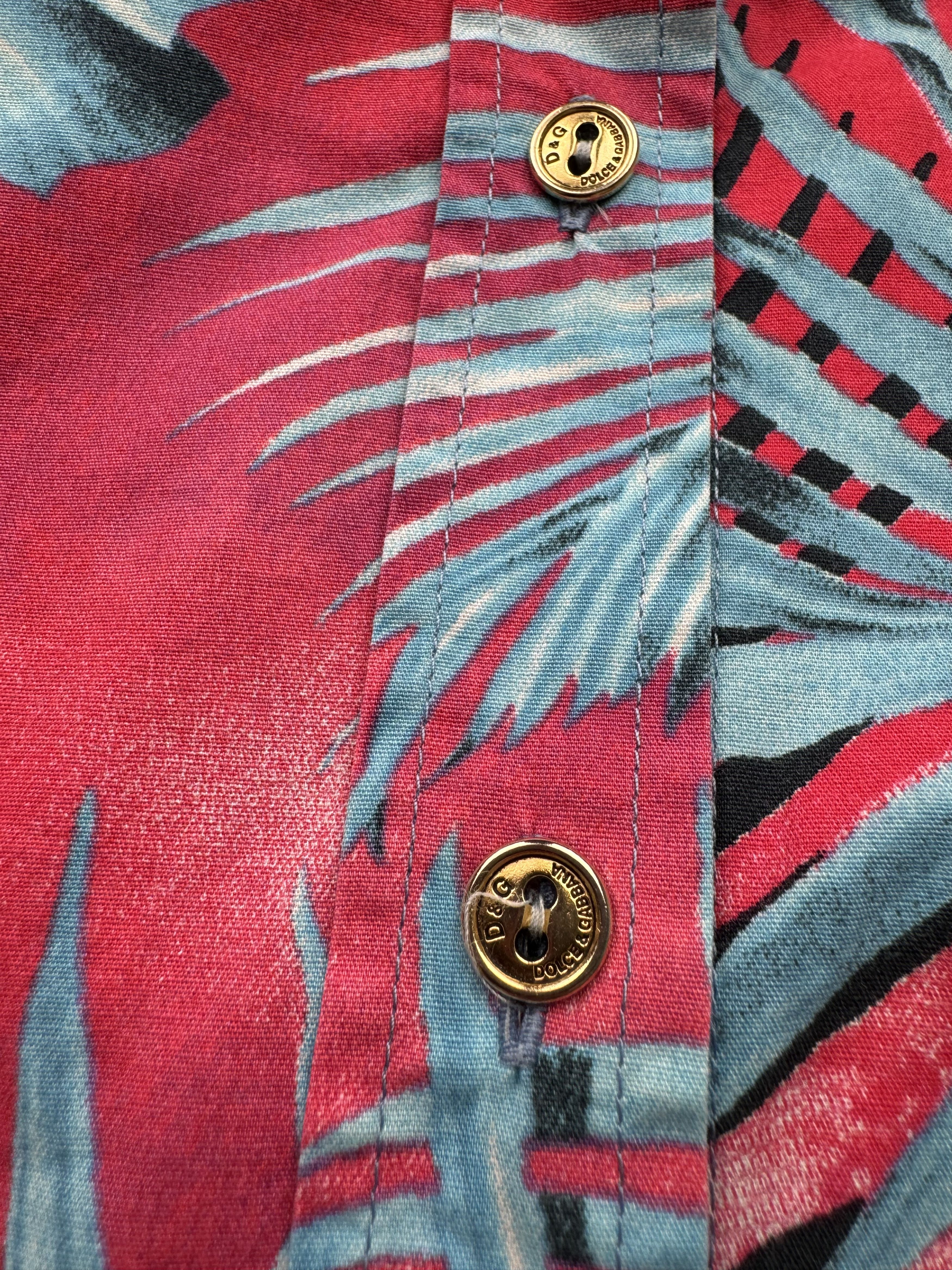 Dolce & Gabbana × Vintage Dolce & Gabbana 2005 Vintage Lace Hawaiian Shirt Size M / US 6-8 / IT 42-44 - 6 Thumbnail