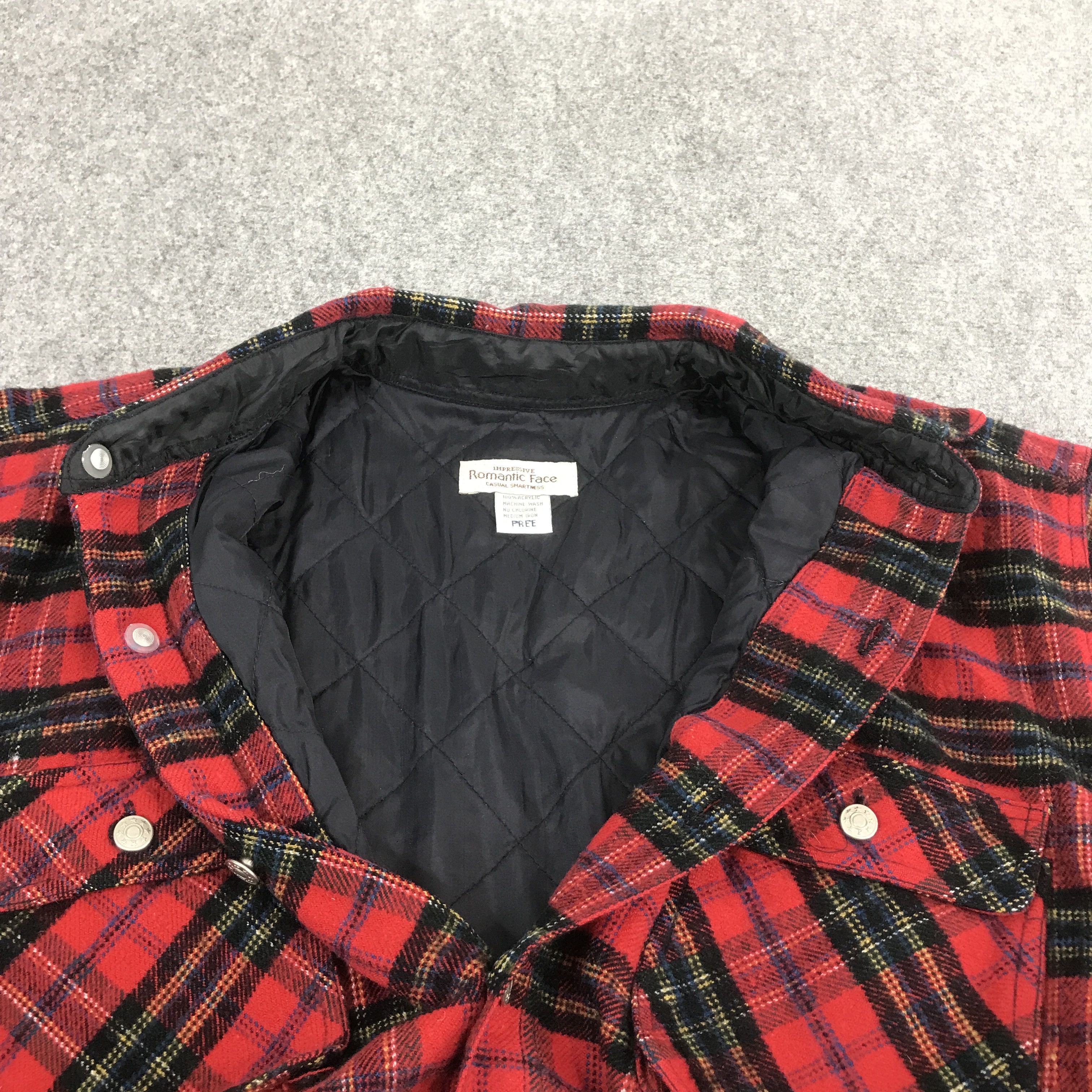 Designer × Japanese Brand romantic face Flannel punk style button jacket Size US L / EU 52-54 / 3 - 5 Thumbnail