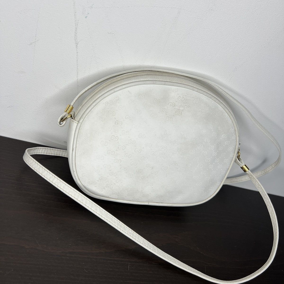 Gucci Vintage Gucci Crossbody Shoulder Bag Monogram White Logo 90s Size ONE SIZE - 5 Thumbnail