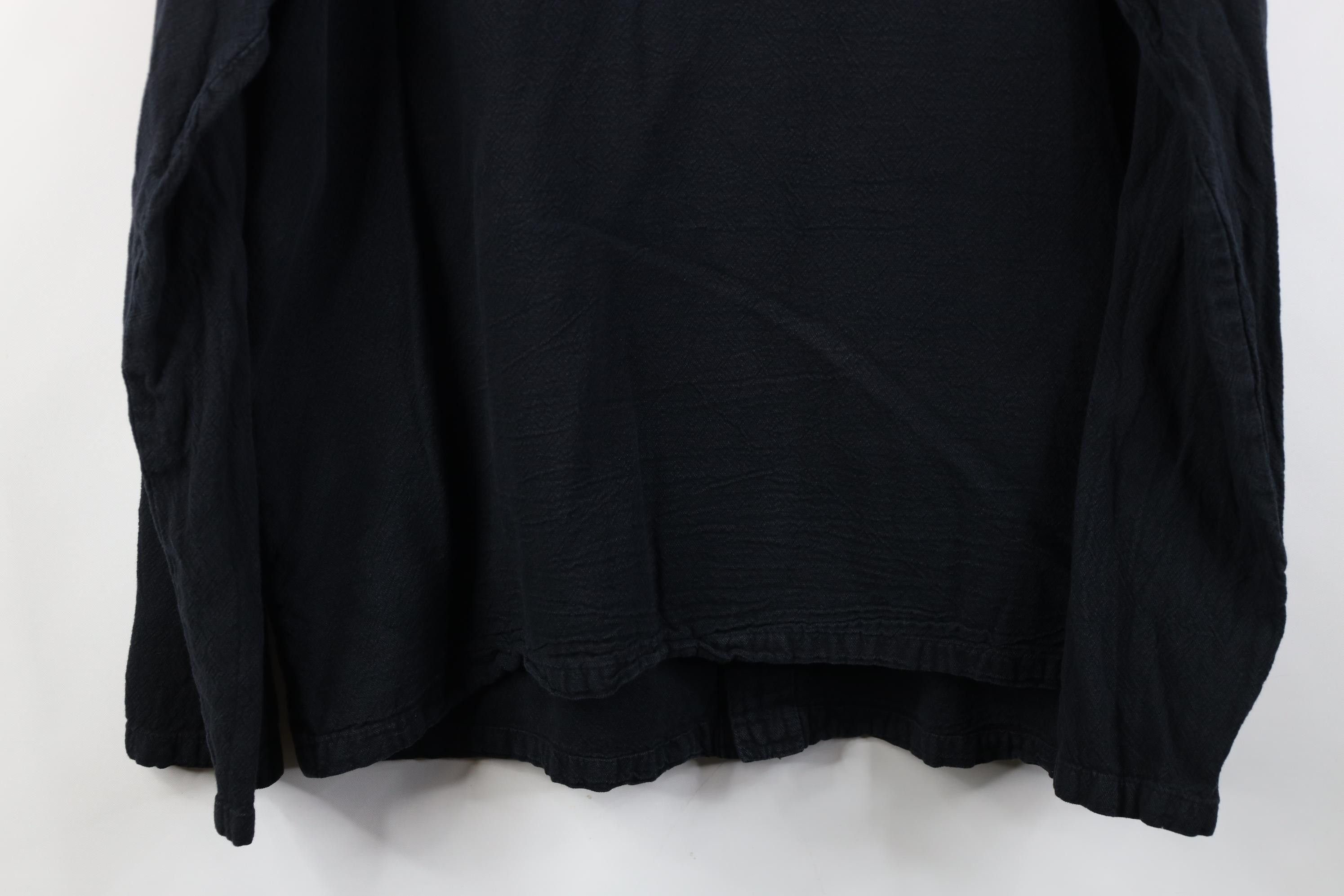 Vintage Vintage 90s Streetwear Cotton Button Shirt Jacket Black USA Size US L / EU 52-54 / 3 - 17 Thumbnail