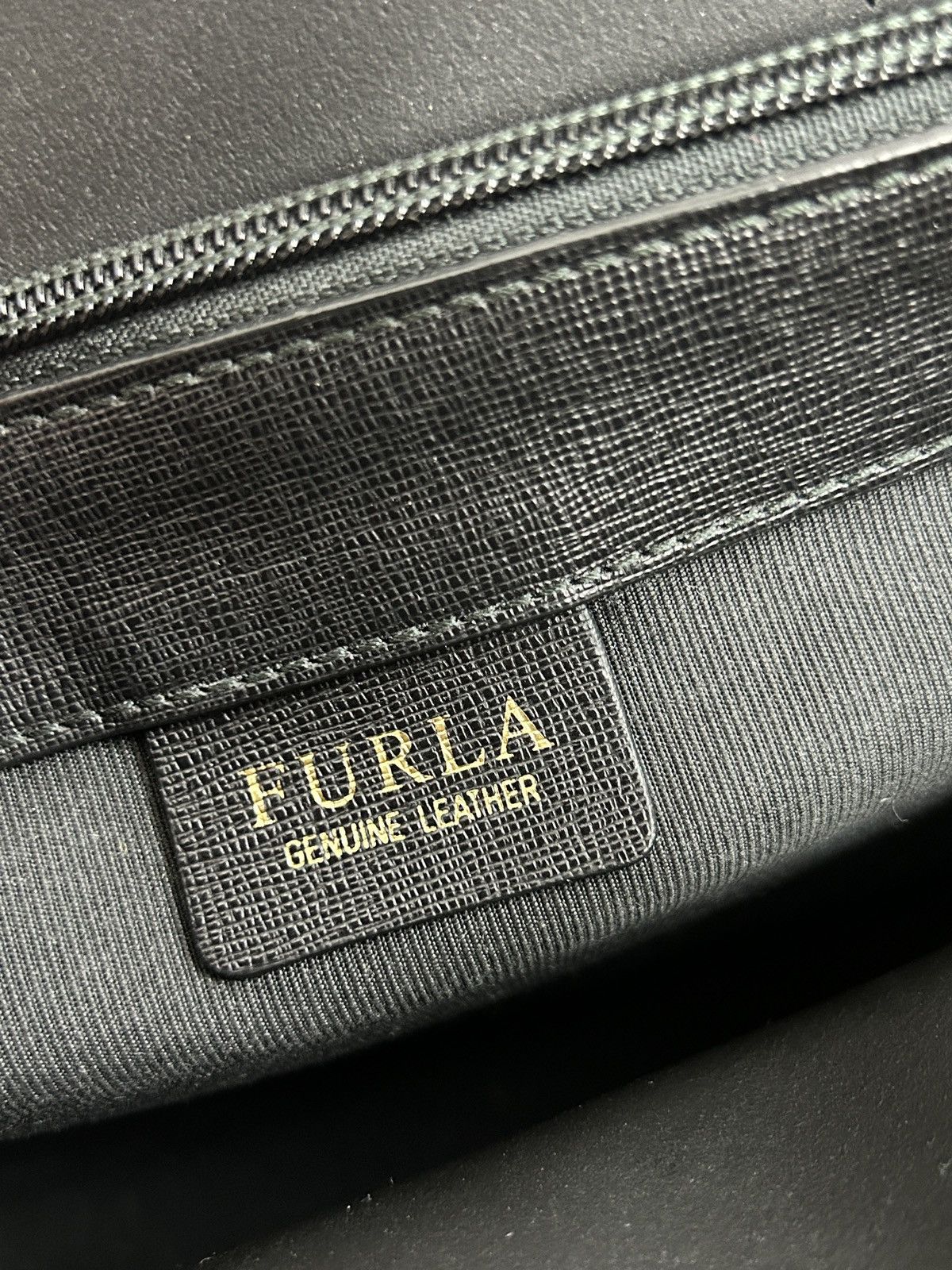 Furla Furla Leather Handbag Tote Bag In Black Size ONE SIZE - 7 Thumbnail