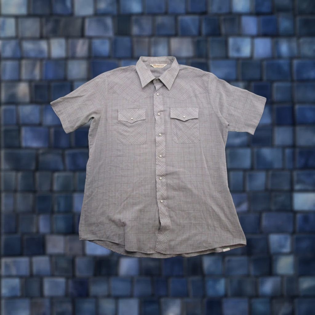 Vintage VINTAGE Sundance Career Club Pearl Snap Short Sleeve Shirt L Blue Cowboy USA Mens Size US L / EU 52-54 / 3 - 1 Thumbnail