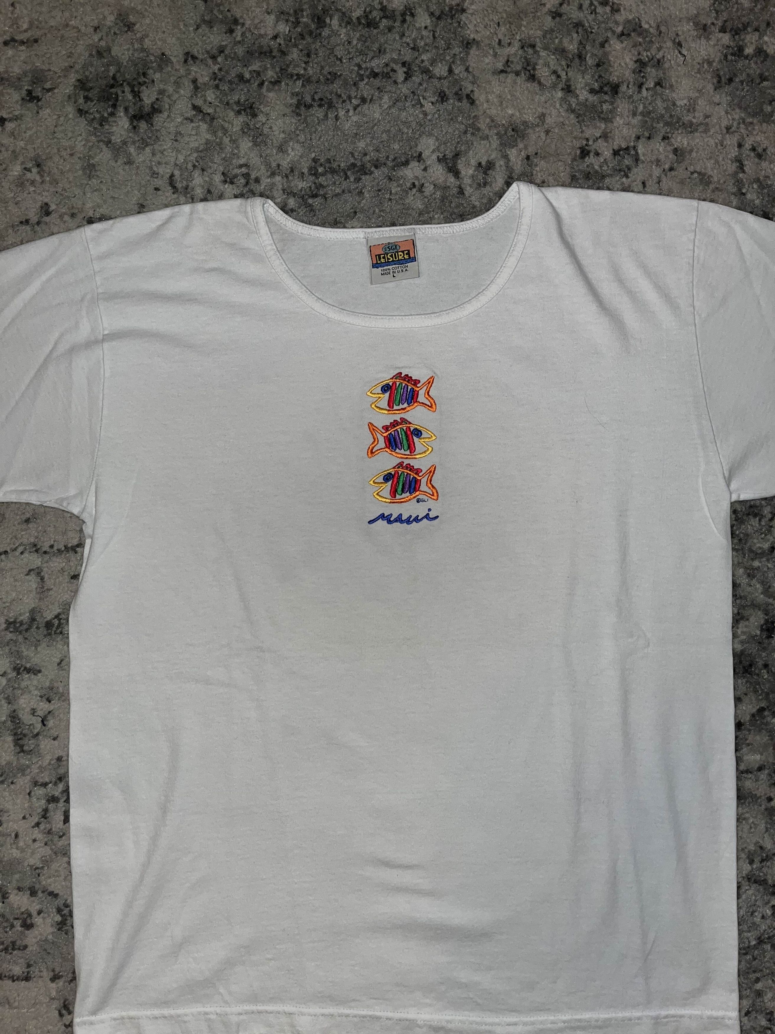 Vintage Vintage 90s Maui Fish Shirt Size L / US 10 / IT 46 - 2 Thumbnail