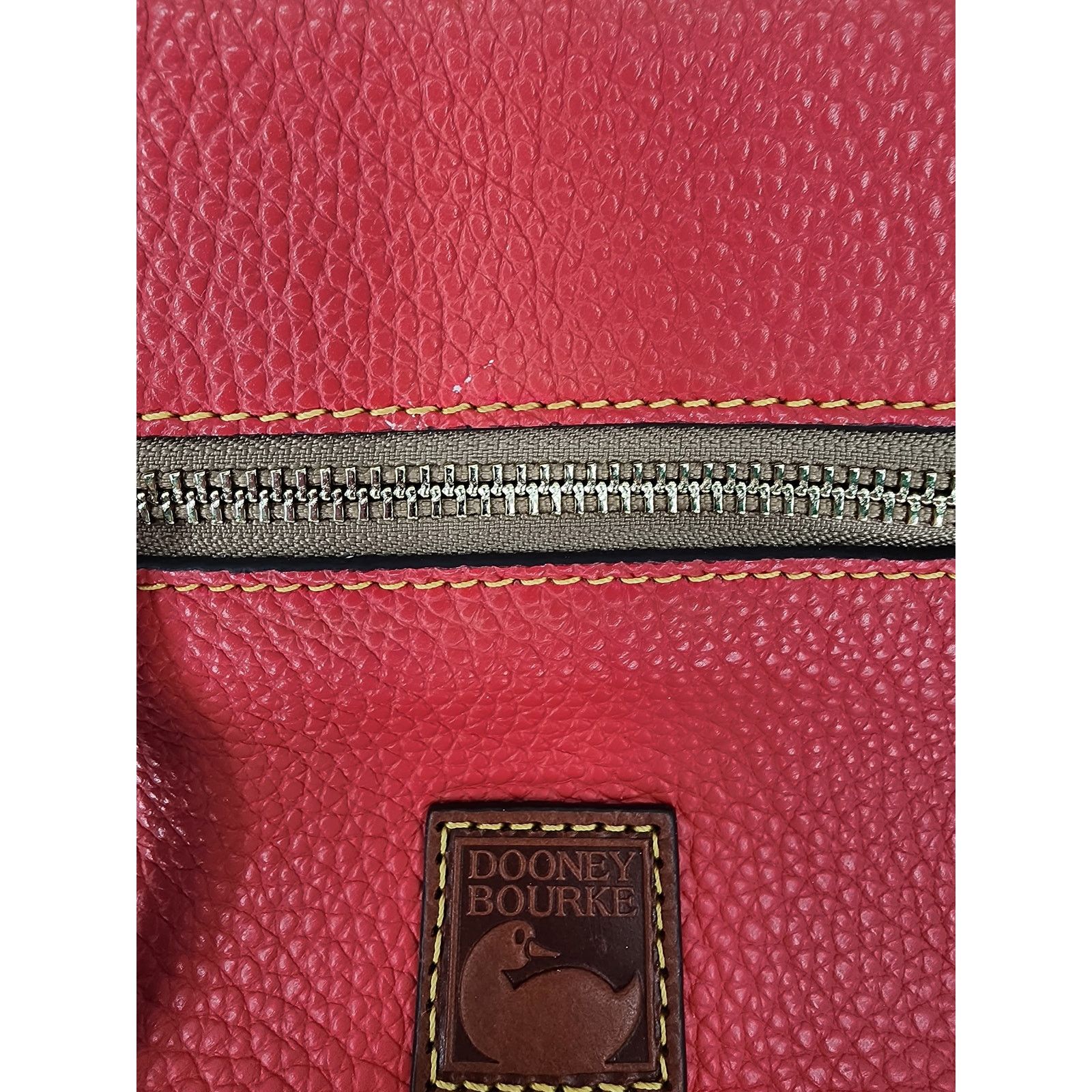 Dooney & Bourke Dooney & Bourke Red Pebbled Leather Mini Crossbody Bag Size ONE SIZE - 13 Thumbnail