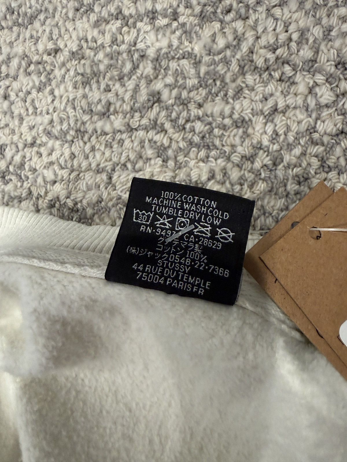 Stussy Stussy Basic Crew Sweater RARE Natural Color - Size Large Size US L / EU 52-54 / 3 - 4 Thumbnail