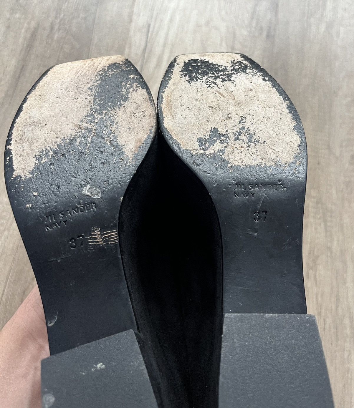 Jel Sander Helled Shoes Black Suede Size 37