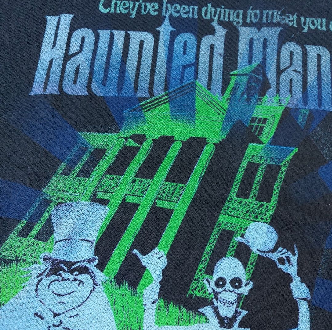 Disney VTG Y2K Disney The Haunted Mansion Hitchhiking Ghosts TEE Size US XXL / EU 58 / 5 - 4 Thumbnail