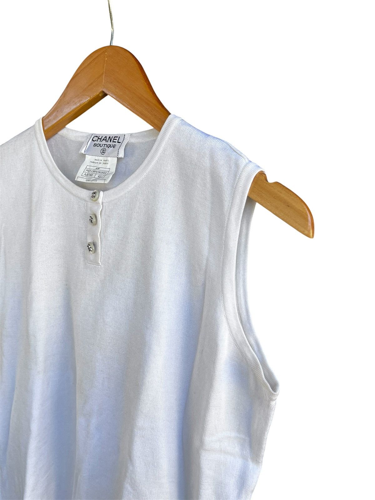 Chanel Chanel Tank Top Button 1998 Size US M / EU 48-50 / 2 - 2 Thumbnail