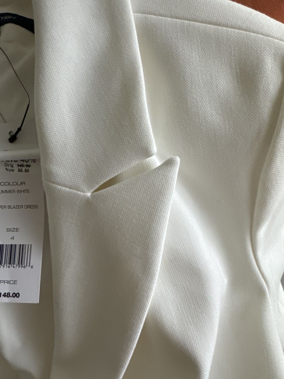 French Connection Designer, white blazer Size S / US 4 / IT 40 - 6 Thumbnail