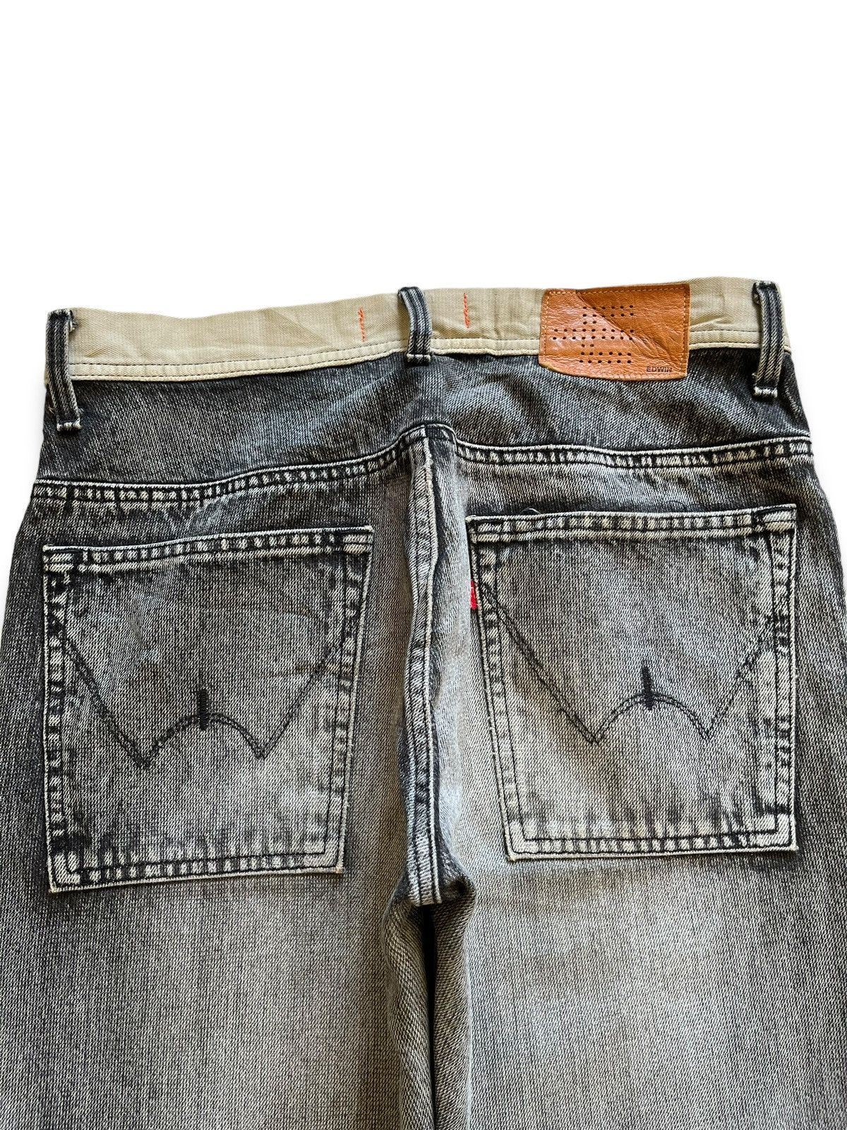 Edwin Vintage Japanese Edwin E Function Distressed Flare Jeans Size US 31 - 8 Thumbnail