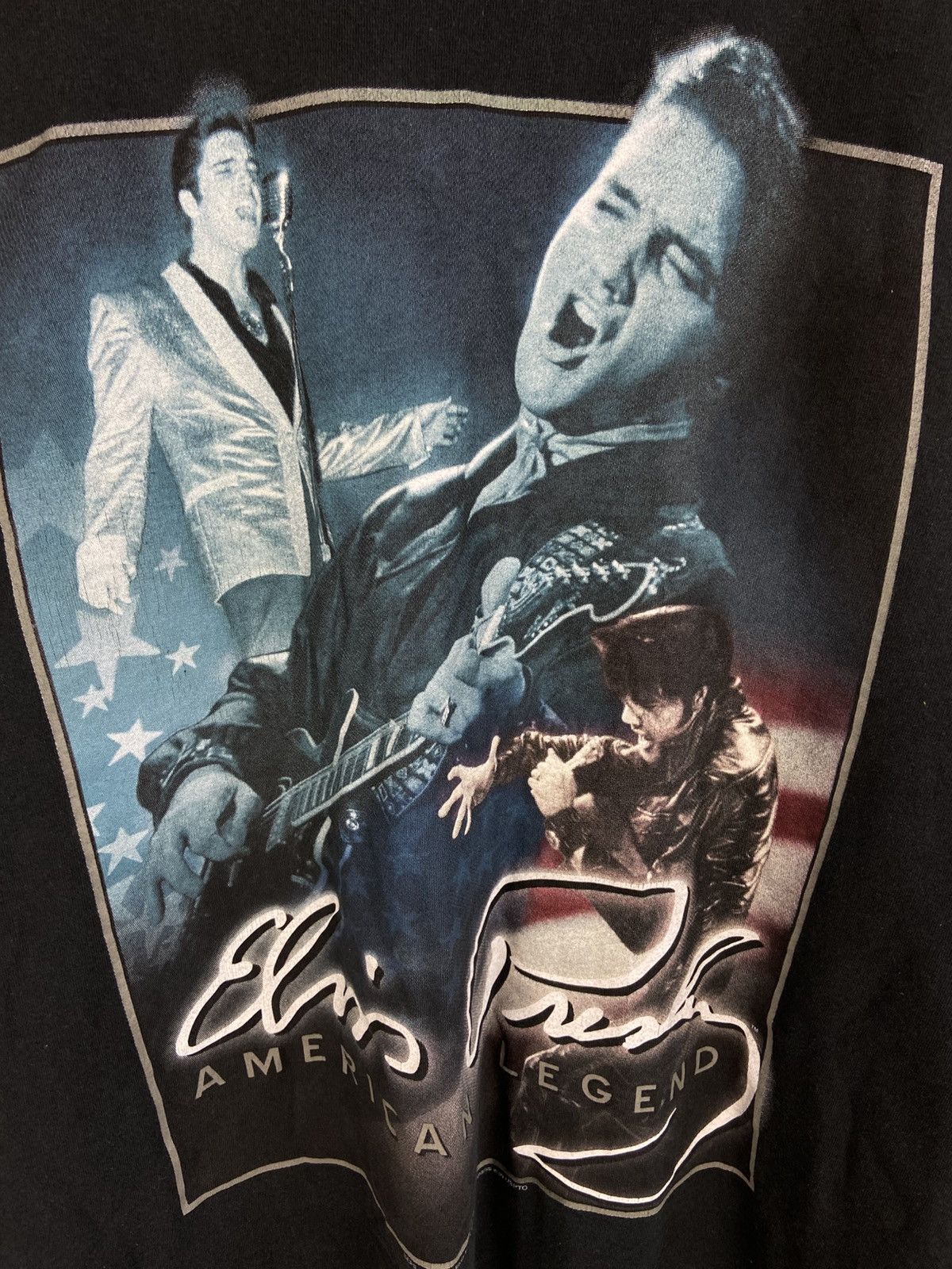 Liquid Blue Vintage Elvis Presley Liquid Blue Shirt Y2K American Legend Size US XL / EU 56 / 4 - 5 Thumbnail