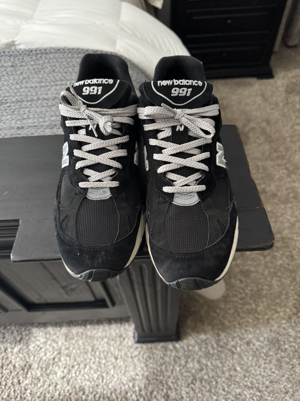 New Balance MADE in UK 991v1 Shoes black and silver Size US 11 / EU 44 - 1 Thumbnail