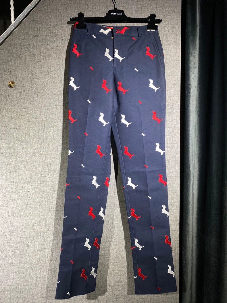 Thom Browne Thom Browne TB Embroidered Casual Pants - dmc Size US 26 / EU 42 - 1 Thumbnail