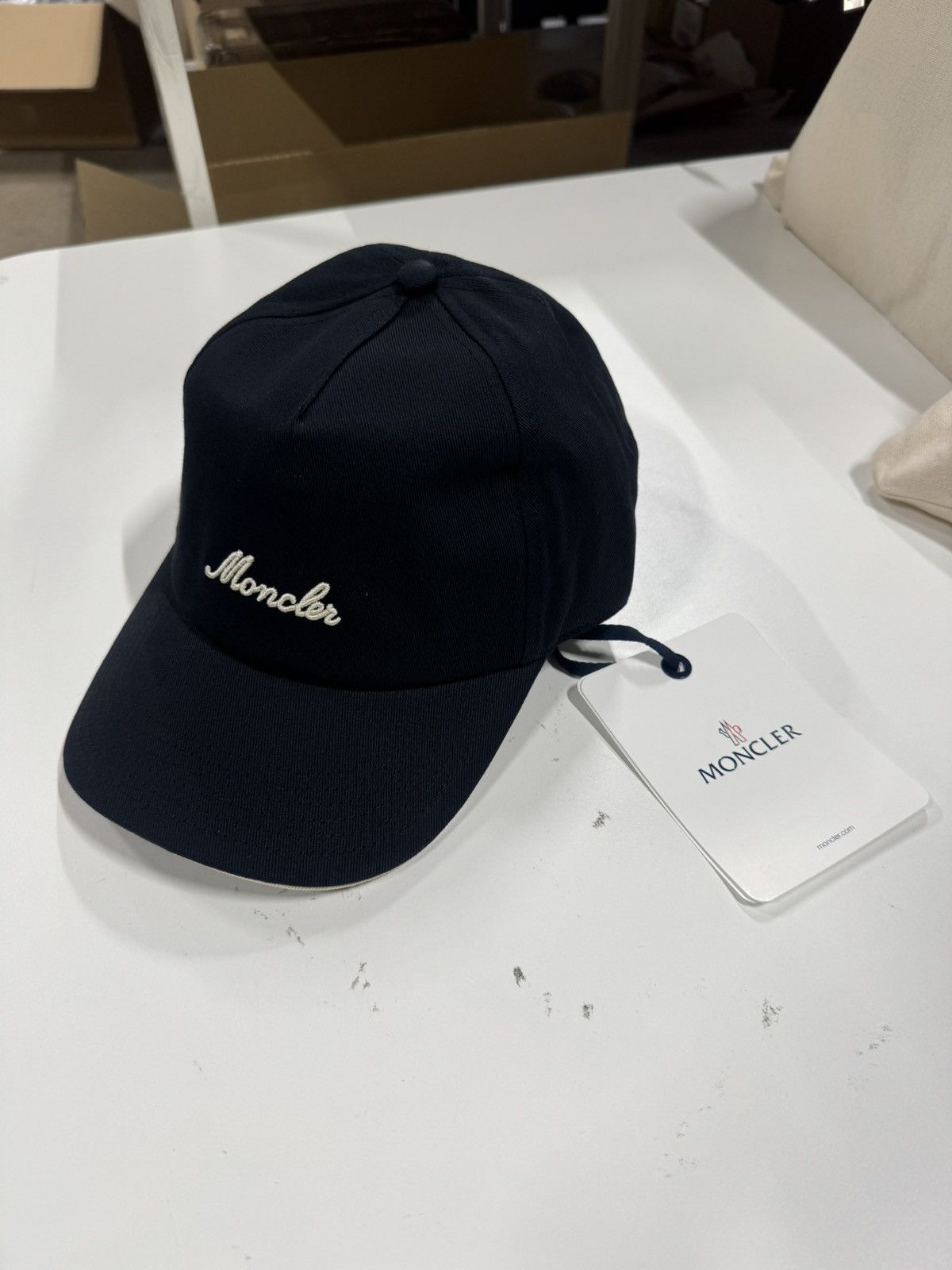 Moncler Moncler Logo Patch Script Baseball Cap NEW 400$ Size ONE SIZE - 1 Thumbnail