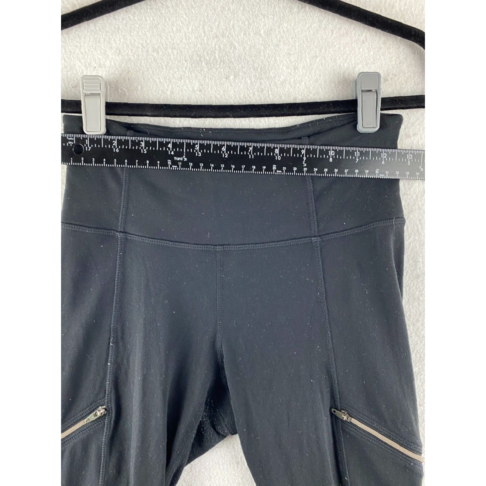 Athleta Athleta Pants Womens XS Black Compression Stretch Tights Zip Pockets Activewear Size 26" / US 2 / IT 38 - 7 Thumbnail
