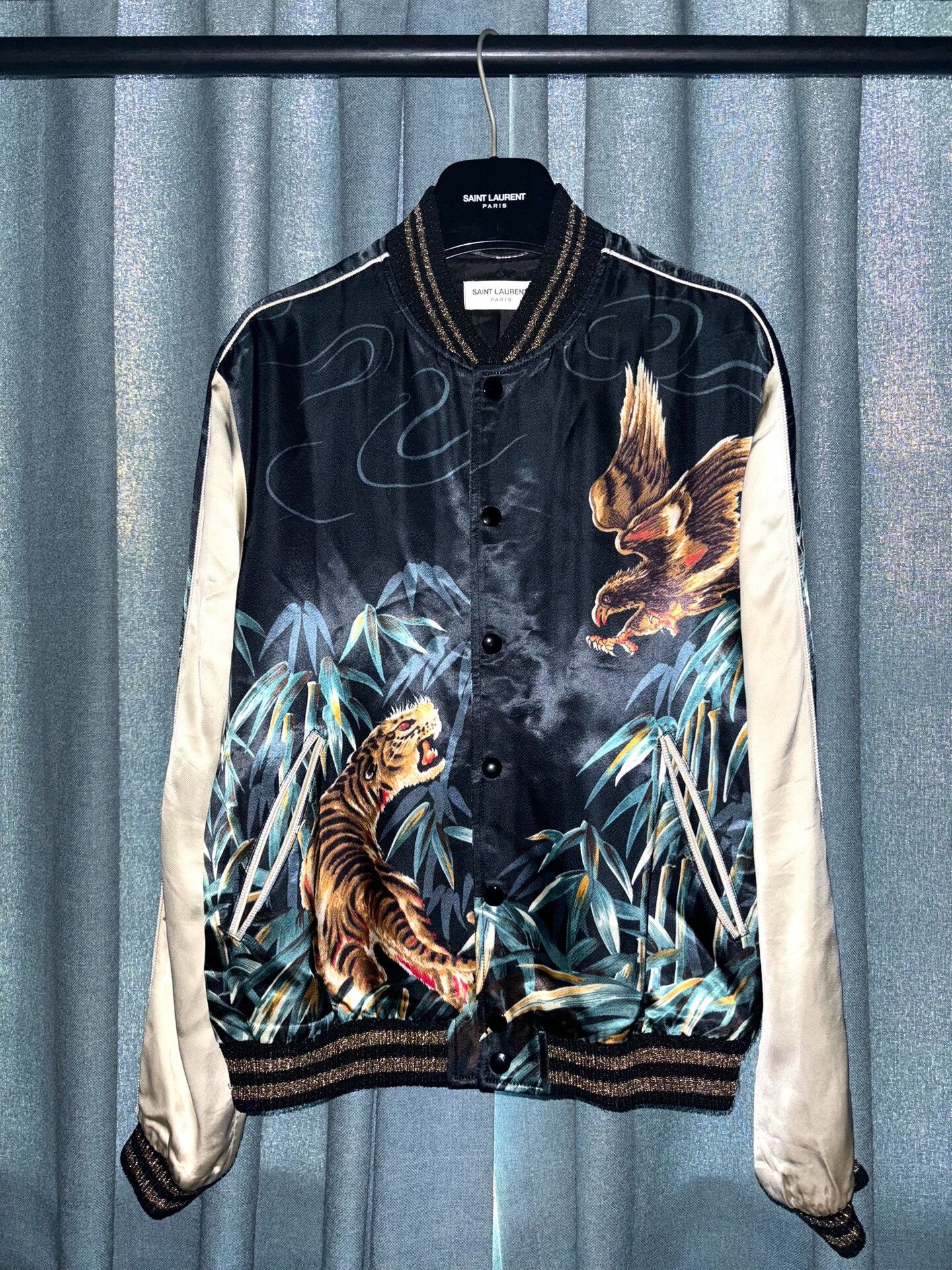 Saint Laurent Paris saint laurent tiger eagle bomber jacket Size US M / EU 48-50 / 2 - 1 Thumbnail