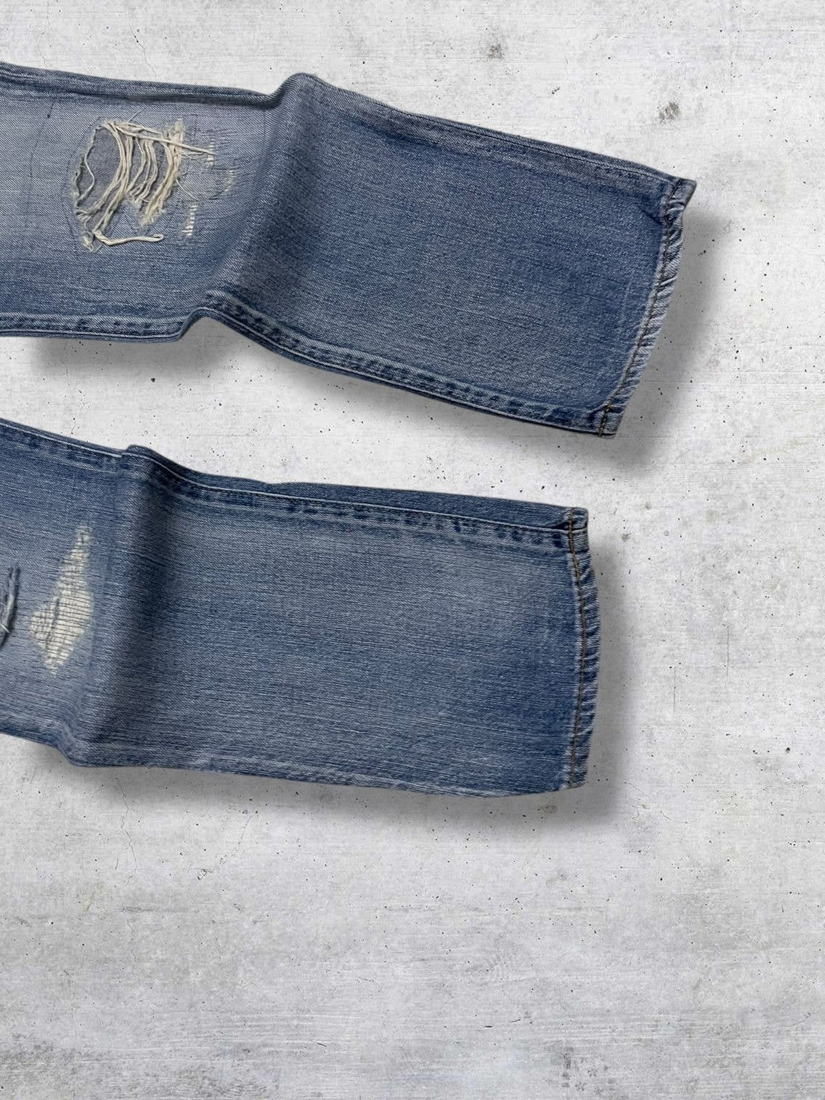 Japanese Brand VINTAGE UNGRID OG 90S JAPAN DESIGNER RIPPED GRUNGE DENIM Size US 30 / EU 46 - 5 Thumbnail