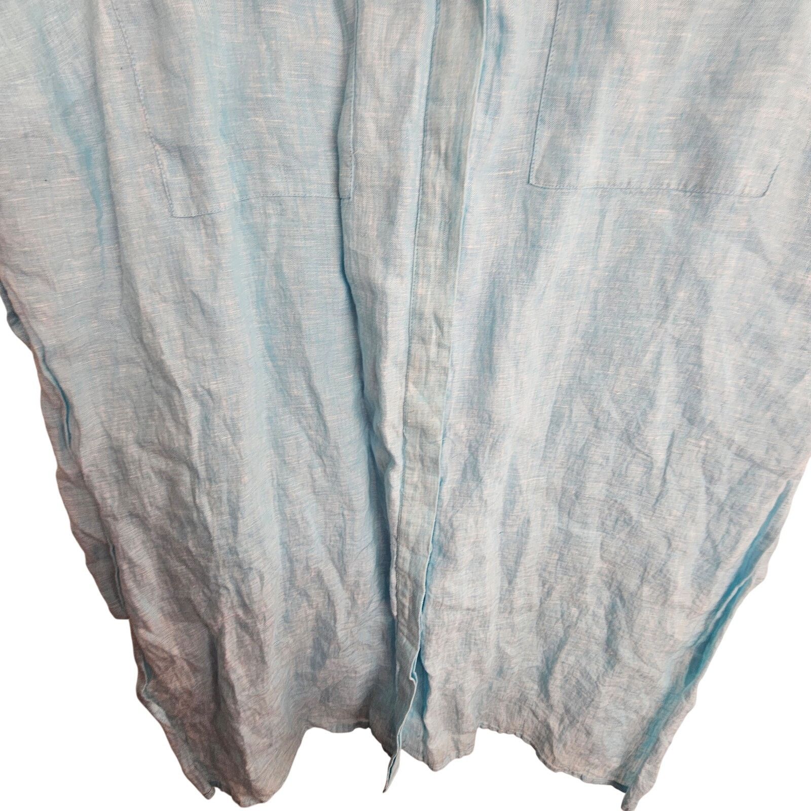 Chicos Chicos Womens Linen Top L Coastal Grandma Resortwear Beach Size L / US 10 / IT 46 - 3 Thumbnail