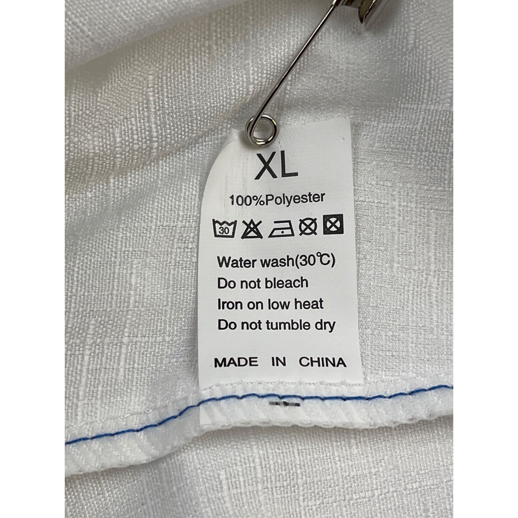 Other Unique Floral Women's White Pants/Trousers Sz XL SKU 4527 Size 34" / US 12 / IT 48 - 6 Thumbnail