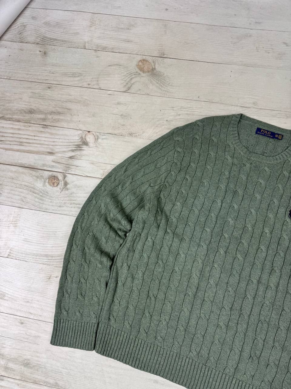 Polo Ralph Lauren Vintage Polo Ralph Lauren Cable Knit Sweater Size US XXL / EU 58 / 5 - 6 Thumbnail