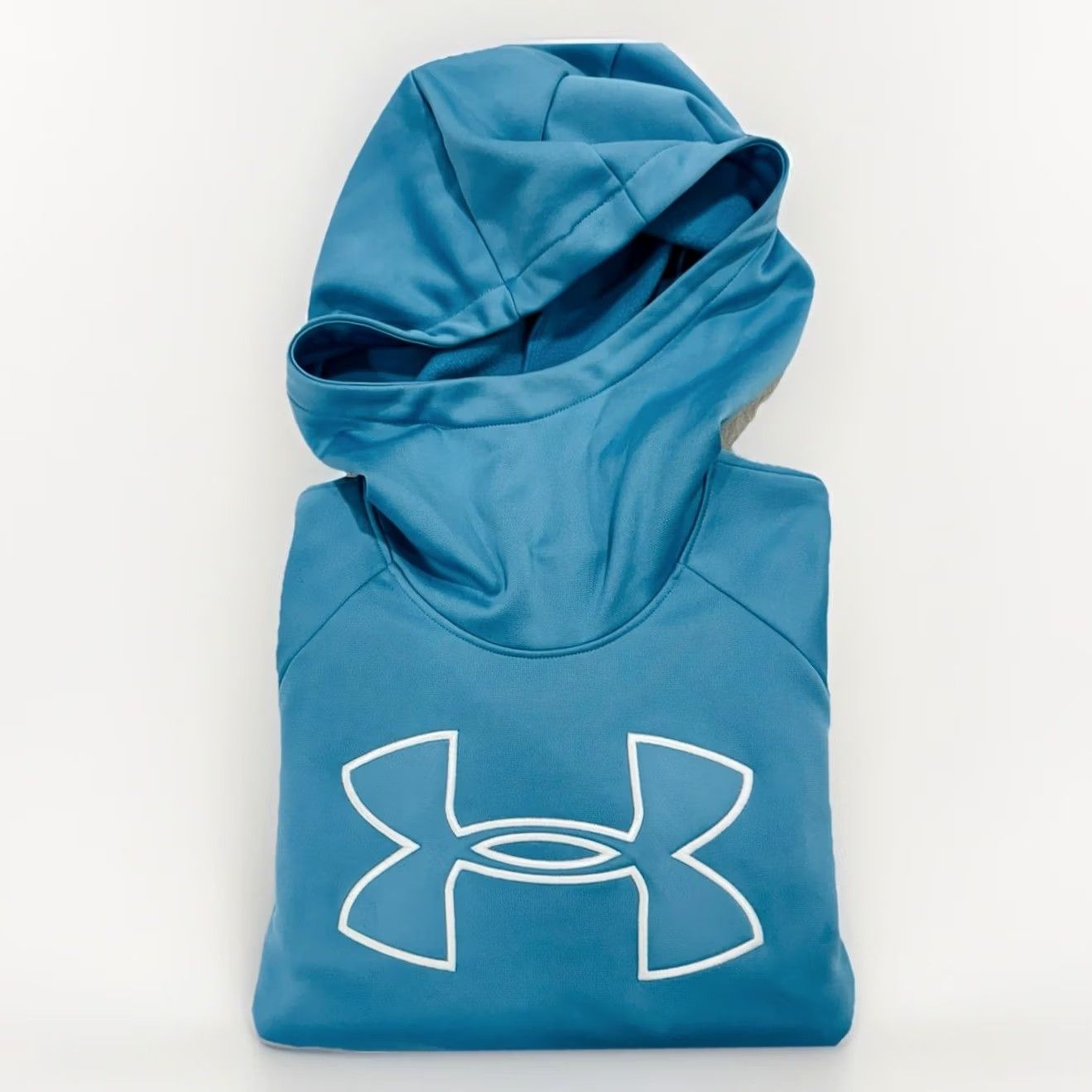 Under Armour Under Armour Hoodie Women’s Large Loose Fit Satin Horizon Blue Pullover Long Sleeve Casual Activewear Logo Shirt? Size L / US 10 / IT 46 - 2 Thumbnail