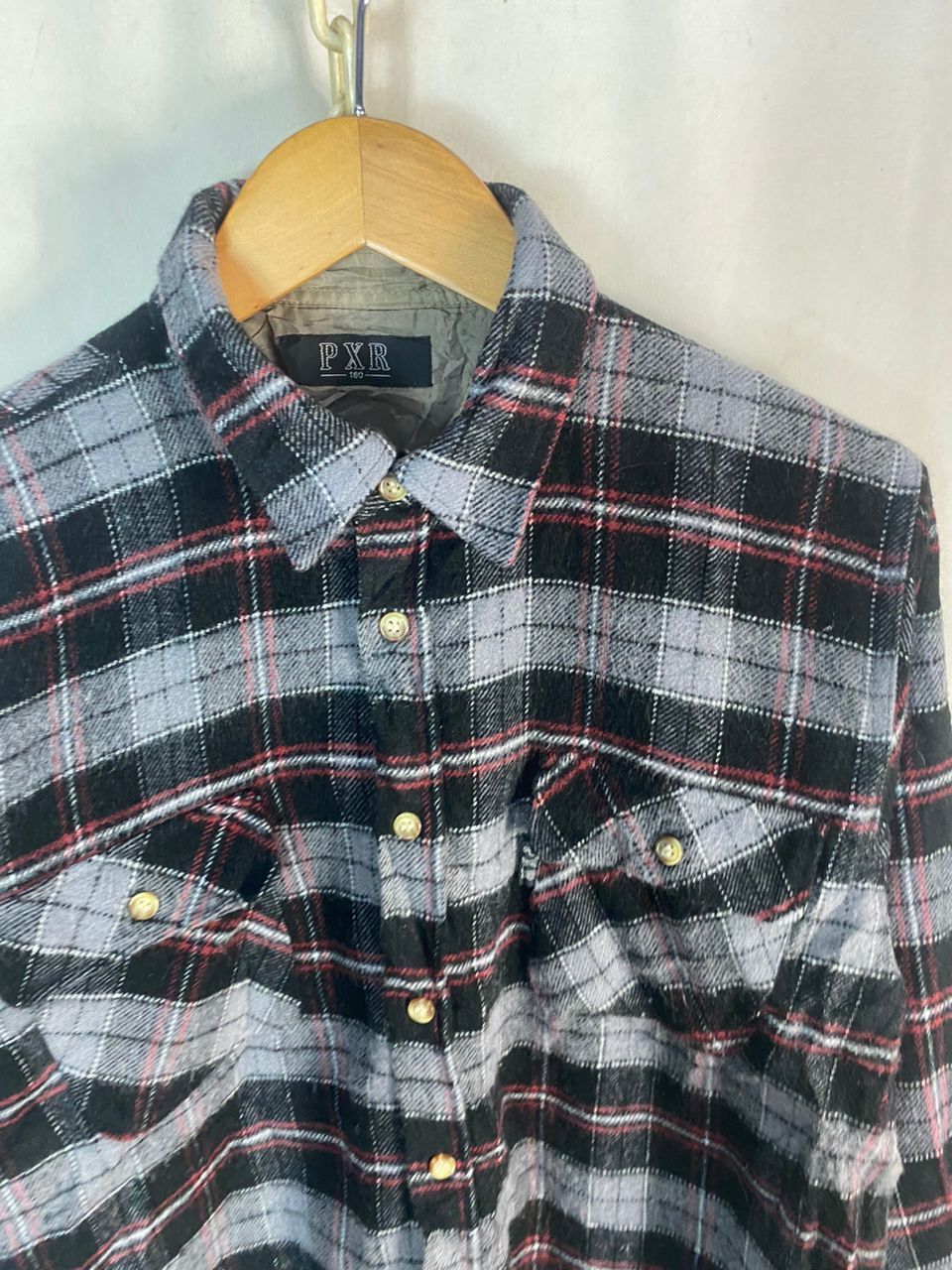 Flannel × Japanese Brand Unisex 🔥Pxr button up flannel shirt Size US S / EU 44-46 / 1 - 3 Thumbnail