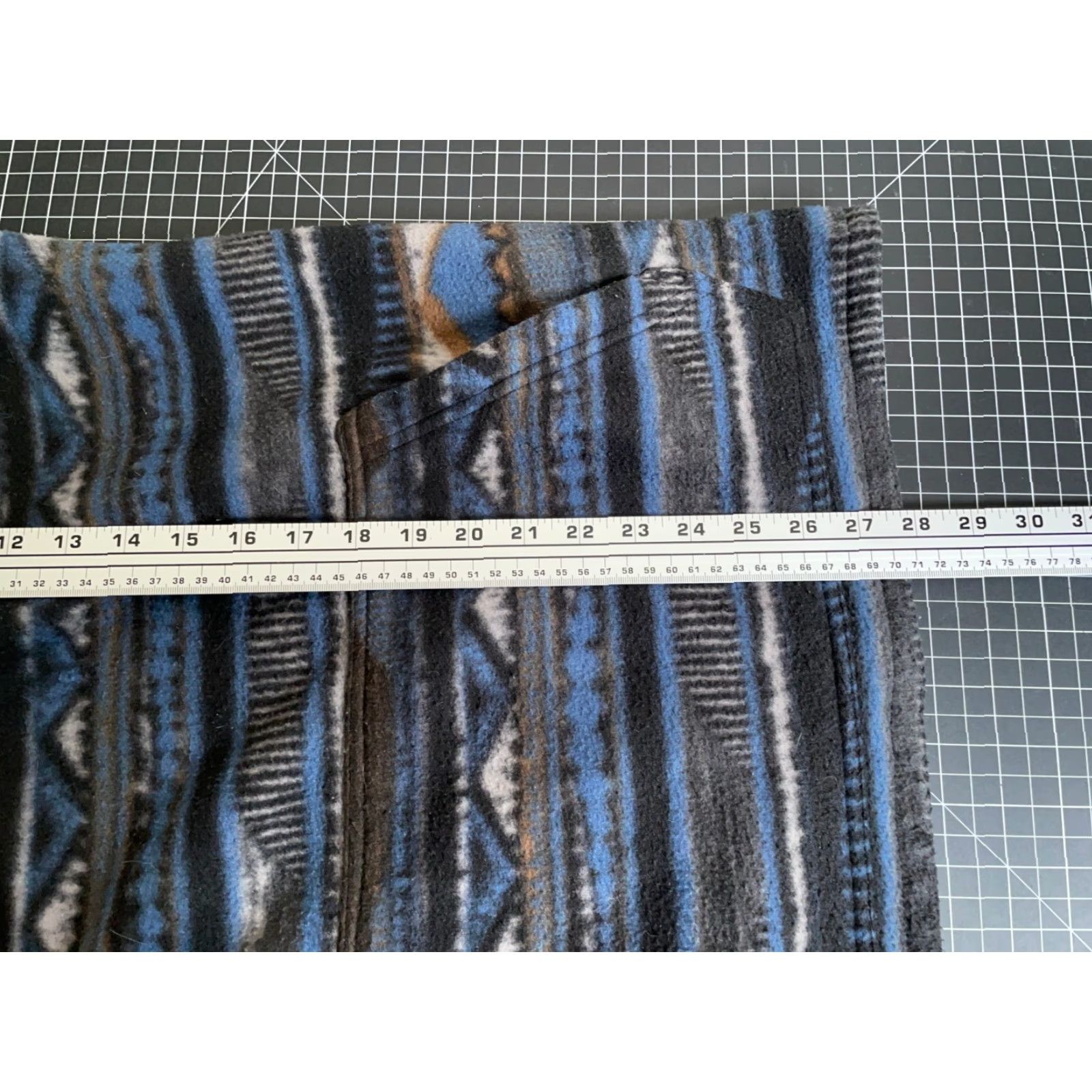 Billabong Billabong Adventure Division Aztec Fleece Hoodie Adult Medium Blue Drawstring Size US M / EU 48-50 / 2 - 6 Thumbnail
