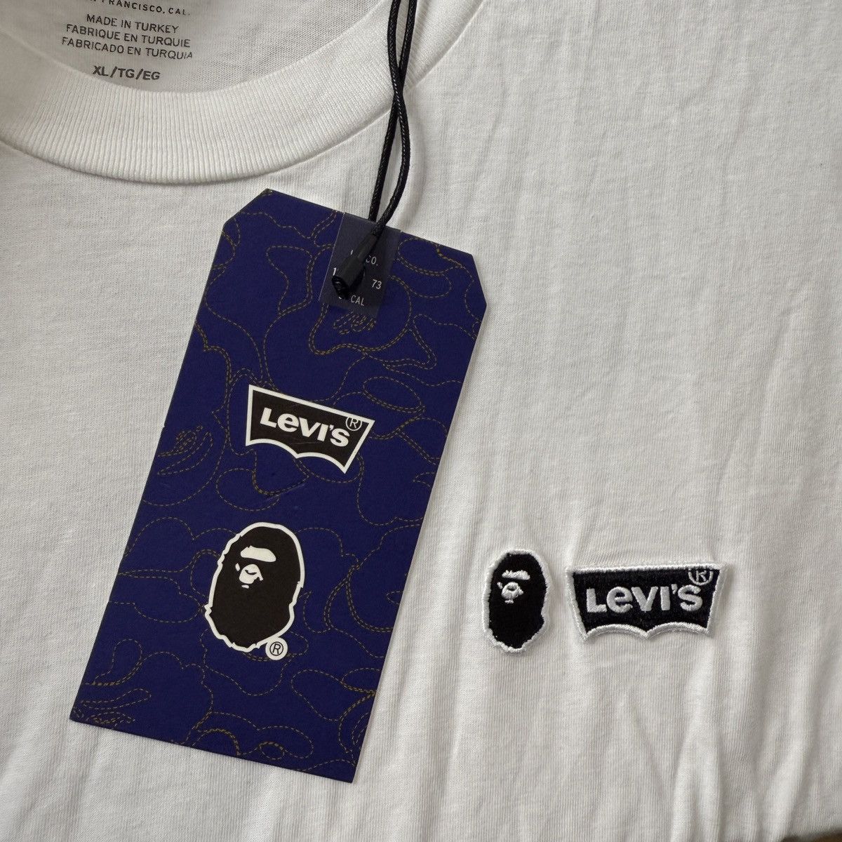 Bape × Levi's Levi’s X Bape Tshirt Size US XL / EU 56 / 4 - 4 Thumbnail