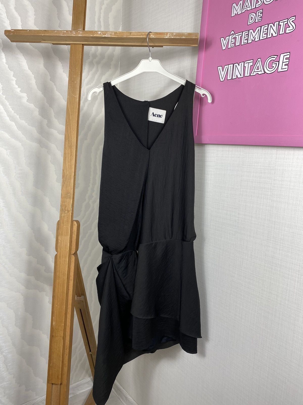 Acne Studios Acne Satin Asymmetrical Dress Size M / US 6-8 / IT 42-44 - 2 Thumbnail