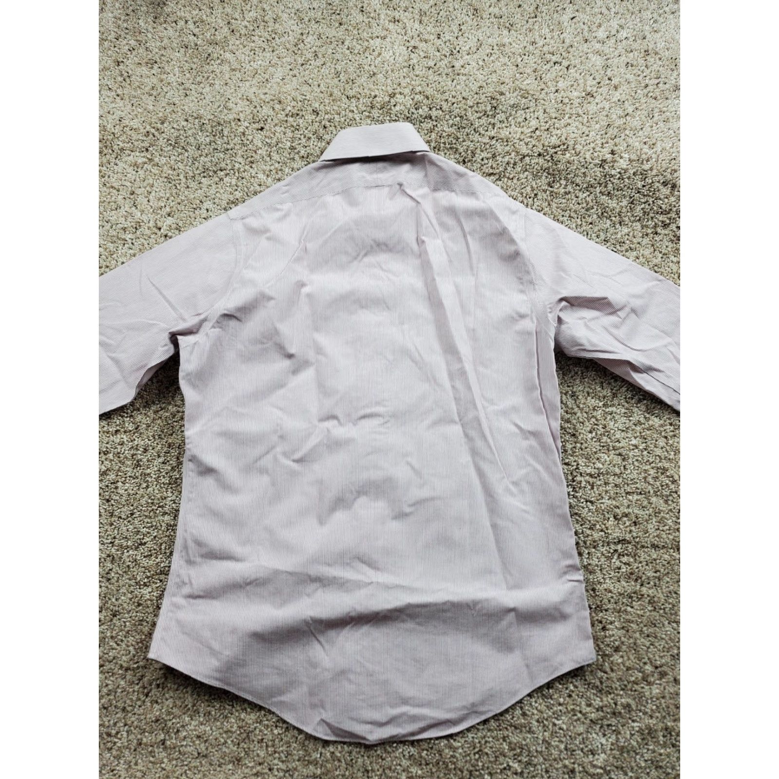 Brooks Brothers Brooks Brothers Dress Shirt Mens 15.5 White Red Pinstriped Cotton Point Collar Size 42R - 6 Thumbnail