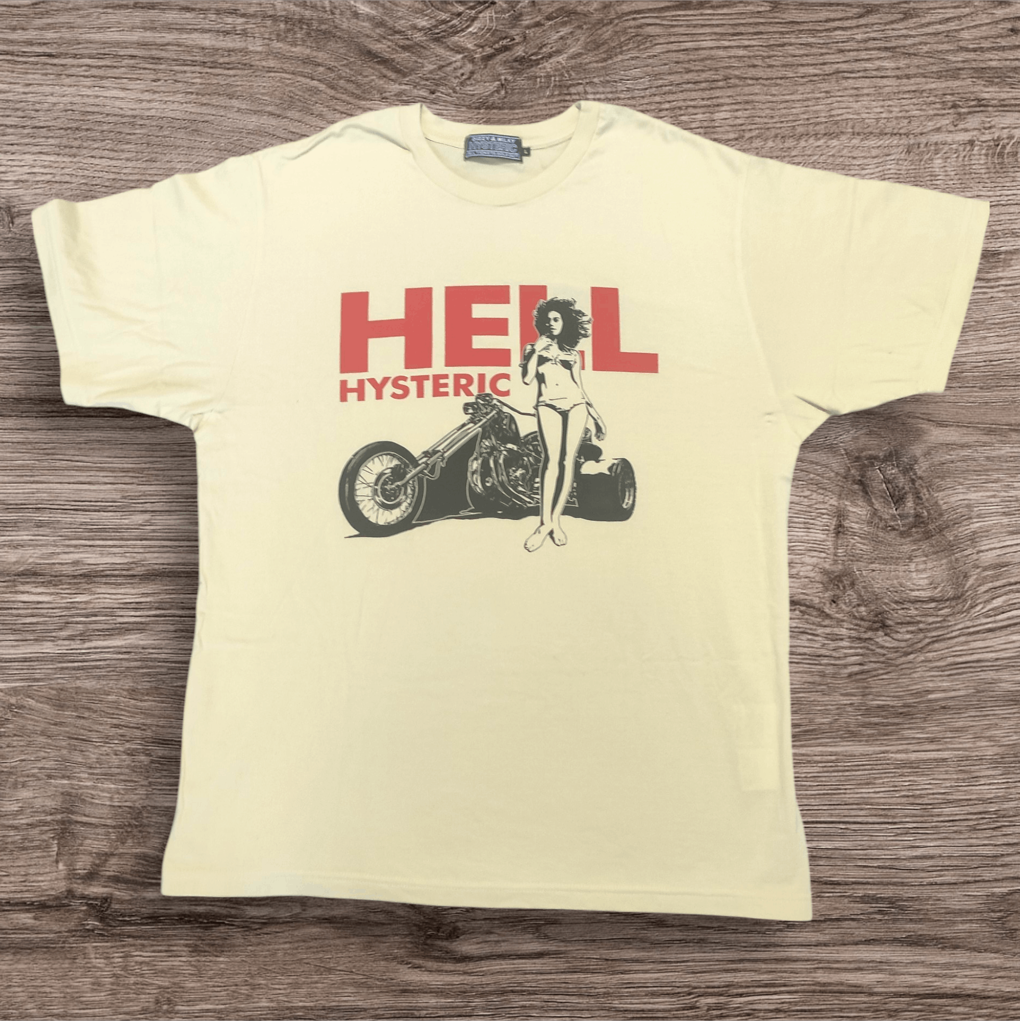 Hysteric Glamour Hysteric Glamour Hell Bike Girl Pin‑Up Graphic Tee L BNWT Size US L / EU 52-54 / 3 - 1 Thumbnail