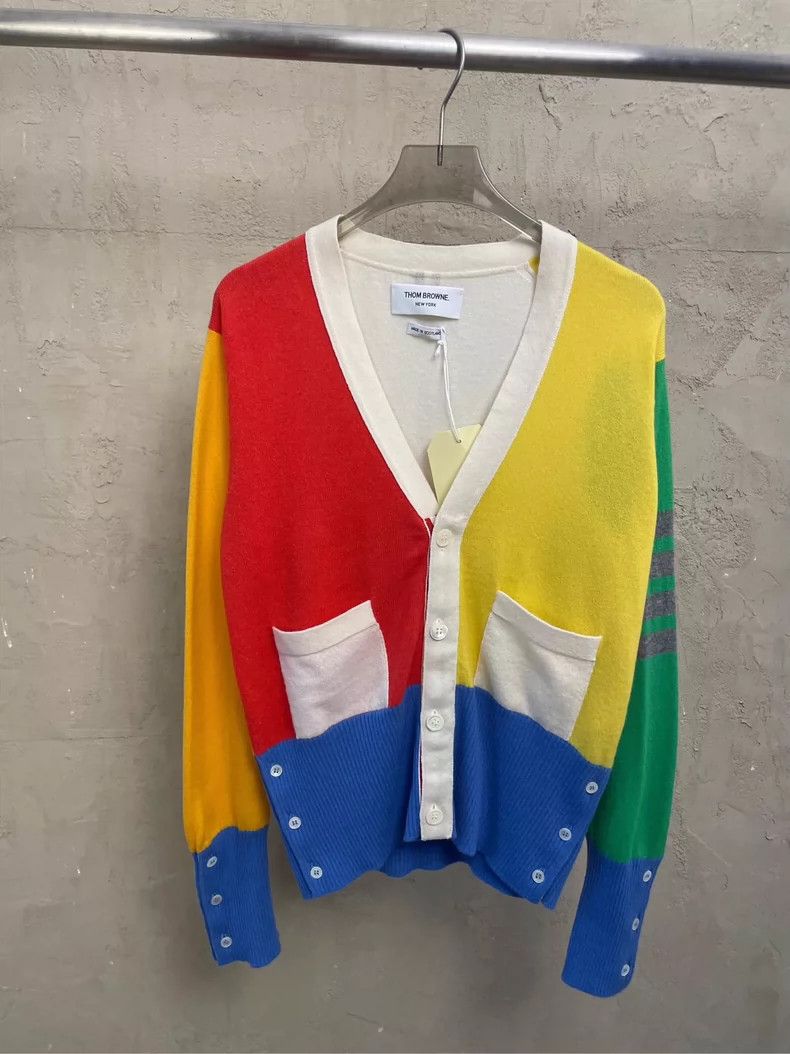 Thom Browne Thom Browne size1 Colorful patchwork cashmere sweater Size US S / EU 44-46 / 1 - 2 Thumbnail