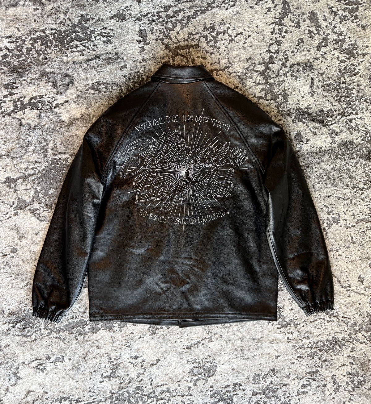 Billionaire Boys Club BILLIONAIRE BOYS CLUB LEATHER COACH JACKET- BLACK, size S Size US S / EU 44-46 / 1 - 6 Thumbnail