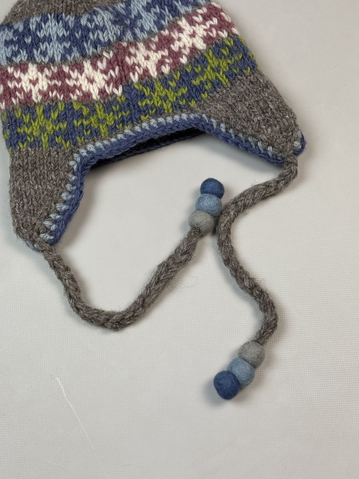 Other Pachamama Nordic Hand Knitted Ear Flap Wool Hat One Size Size ONE SIZE - 10 Thumbnail