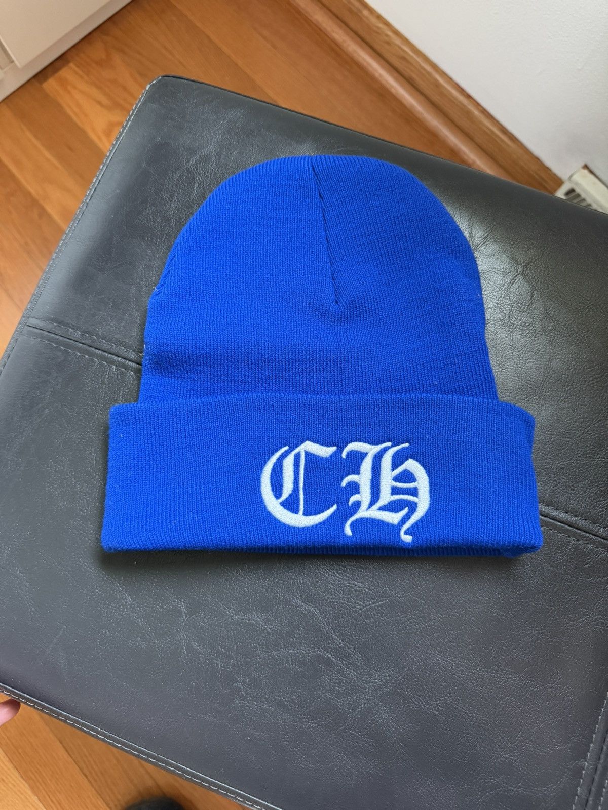 Chrome Hearts Blue Watch Cap Beaine