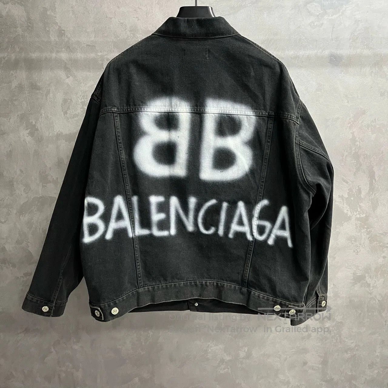 Balenciaga Balenciaga Black Denim Graffiti Jacket. Size US S / EU 44-46 / 1 - 5 Thumbnail