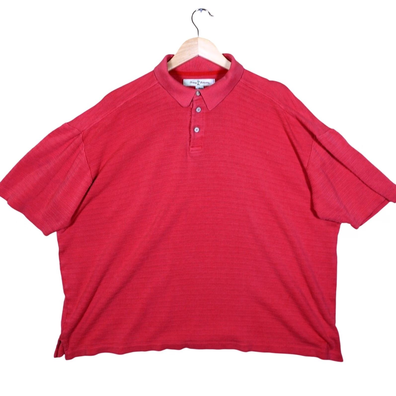 Tommy Bahama Tommy Bahama Mens XL Red Silk Blend Polo Shirt Short Sleeve Island Zone Golf Designer Striped Casual Size US XL / EU 56 / 4 - 3 Thumbnail