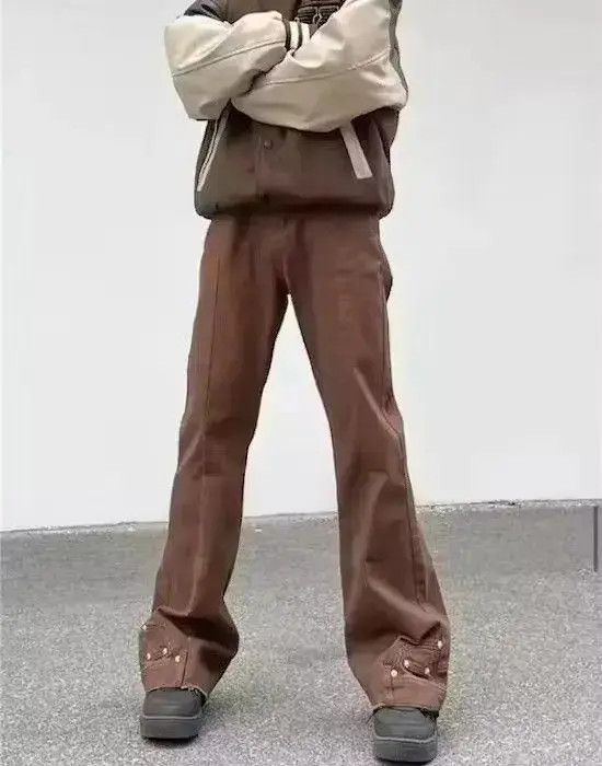 Japanese Brand × Jean Flared Brown Stack Denim Jeans Size US 30 / EU 46 - 5 Thumbnail