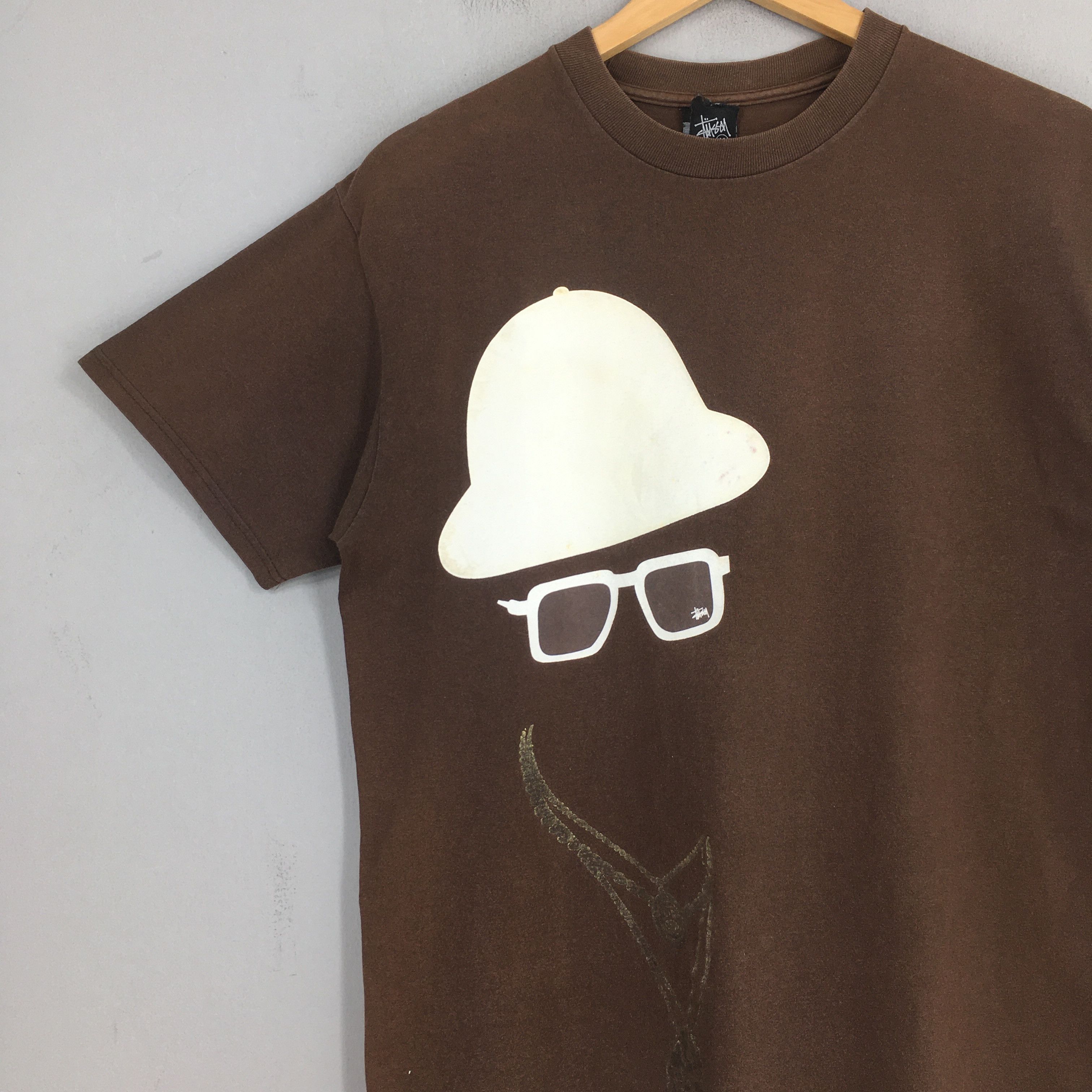Stussy Vintage 90's Stussy Usa Brown T shirt Medium Size US M / EU 48-50 / 2 - 2 Thumbnail