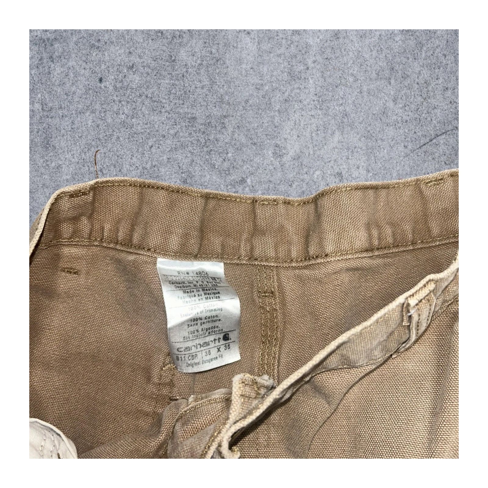Carhartt Carhartt Pants Mens 36x35 Brown Duck Canvas Carpenter Dungar Size US 36 / EU 52 - 5 Thumbnail