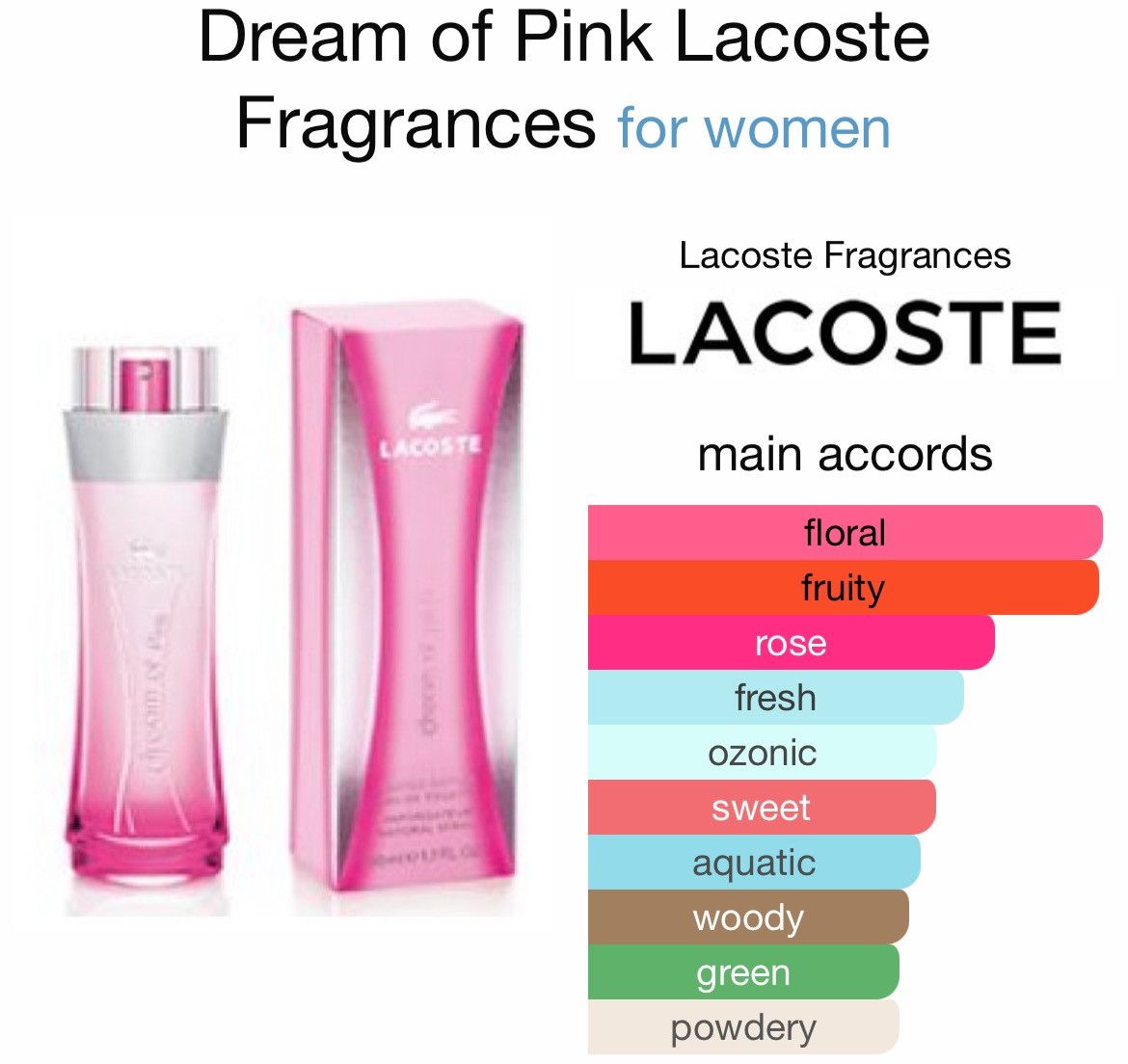 Lacoste Lacoste Dream Of Pink Size ONE SIZE - 1 Thumbnail