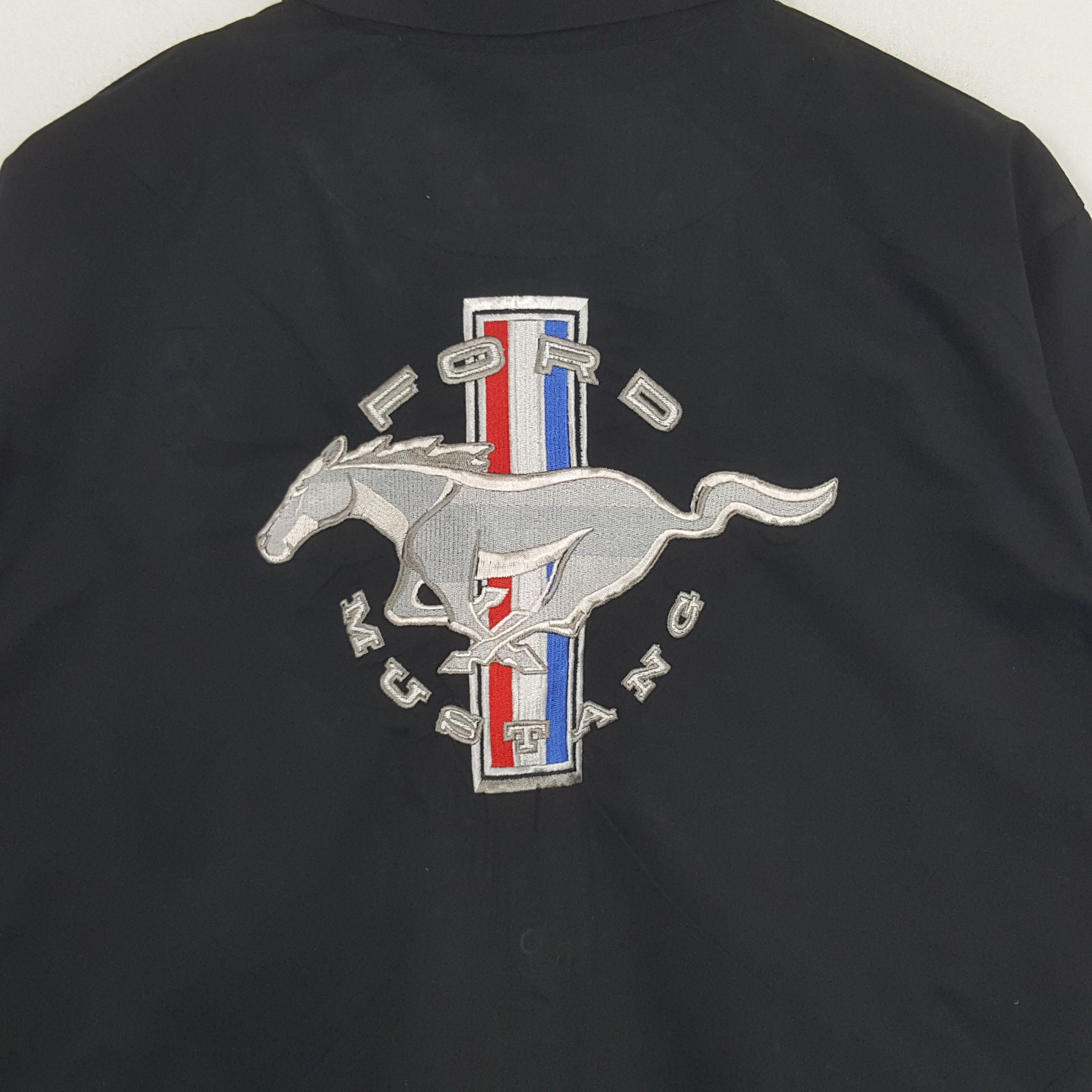 Ford × Mustang × Vintage Vintage Mustang Racing Supercar Shirt Button Up Size US XL / EU 56 / 4 - 2 Thumbnail