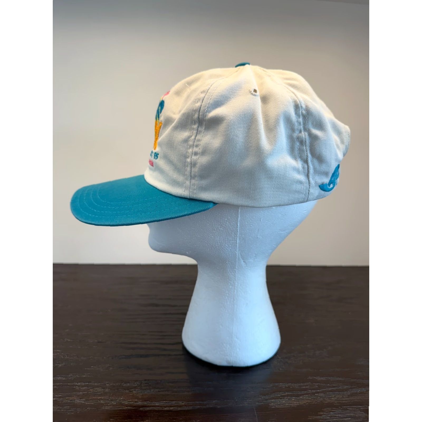 Vintage VINTAGE Ajo Cap CO Men's White Twill Hat - SUPER BOWL XXIX 1995 Tailgate Party - One Size - Adjustable - 90s Sports" Size ONE SIZE - 5 Thumbnail